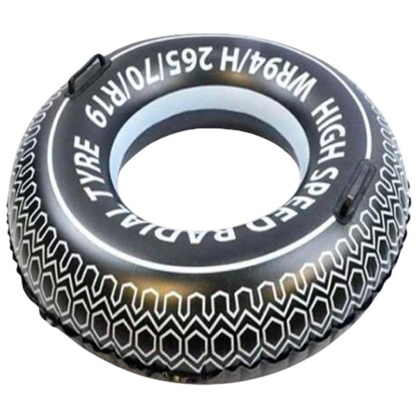 Cerc gonflabil Insportline 1515 PVC / Black White photo 1