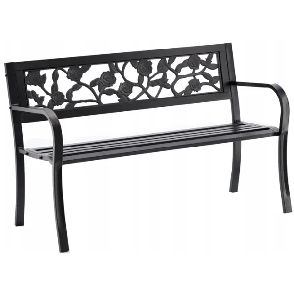 Scaun de grădină GardenLine MEB2927 Metal / Metal / Black Black photo 1 Scaun de grădină GardenLine MEB2927 Metal / Metal / Black Black photo 1