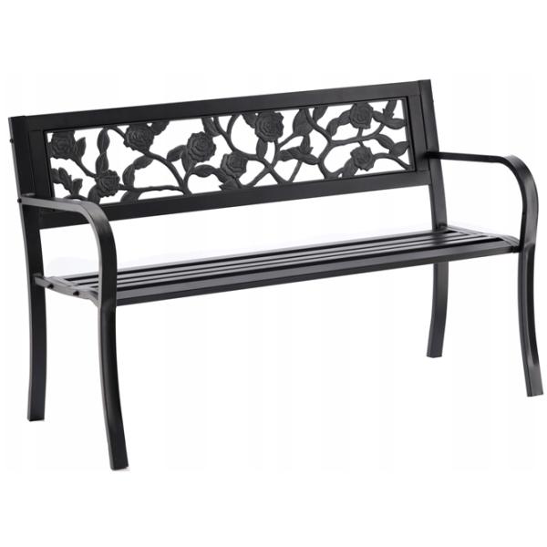 Scaun de grădină GardenLine MEB2927 Metal / Metal / Black Black photo 1 Scaun de grădină GardenLine MEB2927 Metal / Metal / Black Black photo 1