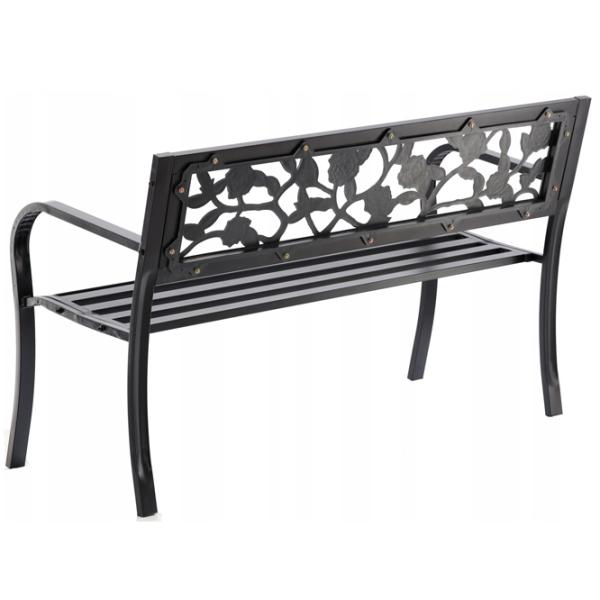 Scaun de grădină GardenLine MEB2927 Metal / Metal / Black Black photo 4 Scaun de grădină GardenLine MEB2927 Metal / Metal / Black Black photo 4