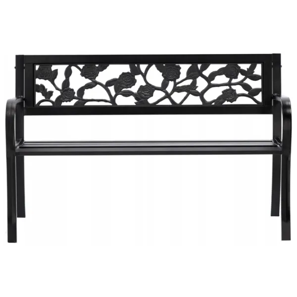 Scaun de grădină GardenLine MEB2927 Metal / Metal / Black Black photo 5 Scaun de grădină GardenLine MEB2927 Metal / Metal / Black Black photo 5