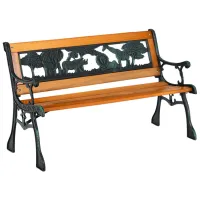 Детский садовый стул Mobhaus Nadaza Металл / Дерево / Бежевый Черный