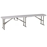 Scaun de grădină Saska Garden 1039848 Oțel / Plastic / White Gray