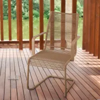 Scaun de grădină Ikea Vasman Metal / Plastic / Brown Brown photo 2