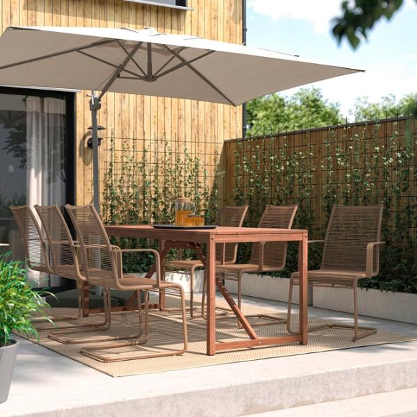 Садовый стул Ikea Vasman Металл / Пластик / Коричневый Brown photo 3 Садовый стул Ikea Vasman Металл / Пластик / Коричневый Brown photo 3