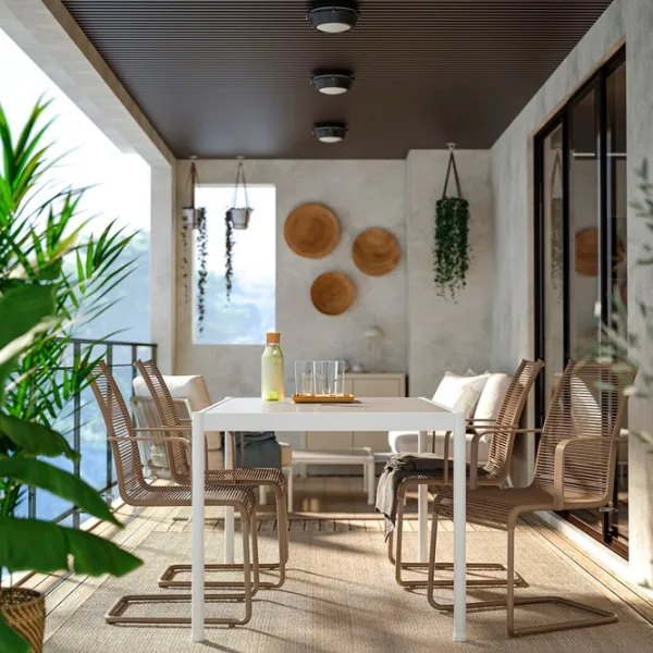 Садовый стул Ikea Vasman Металл / Пластик / Коричневый Brown photo 4 Садовый стул Ikea Vasman Металл / Пластик / Коричневый Brown photo 4