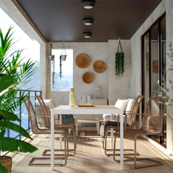 Садовый стул Ikea Vasman Металл / Пластик / Коричневый Brown photo 4 Садовый стул Ikea Vasman Металл / Пластик / Коричневый Brown photo 4