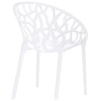 Scaun de grădină Sunrise C-58 PP Plastic / Plastic / White White