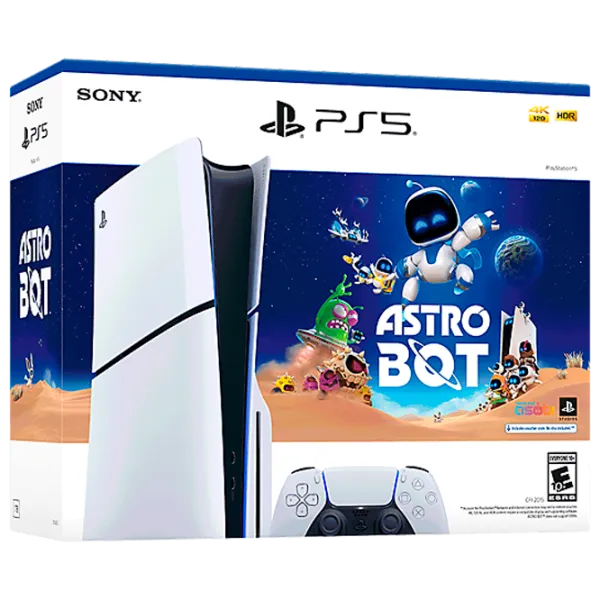 Sony PlayStation 5 Slim Disc Edition Astro Bot Bundle 1 ТБ / Белый photo 1