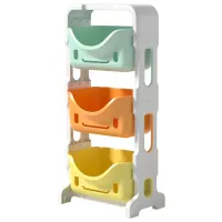 Etajeră cu containere 4Play Marshmallow 3 levels 91.5 x 41.5 x 27 cm / PAL / White