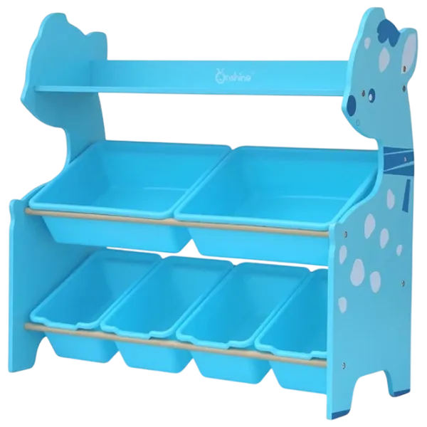 Стеллаж с контейнерами Onshine Deer 80 x 82.5 x 33см cm / ЛДСП / Синий photo 1