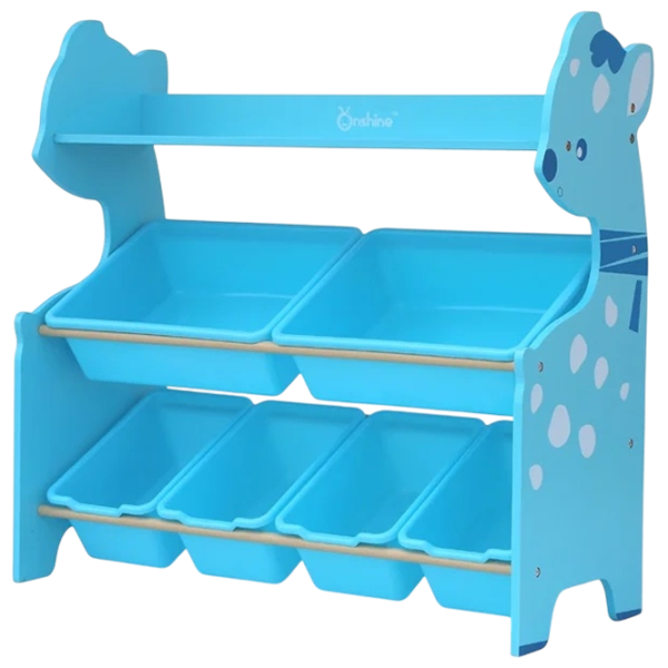 Стеллаж с контейнерами Onshine Deer 80 x 82.5 x 33см cm / ЛДСП / Синий photo 1