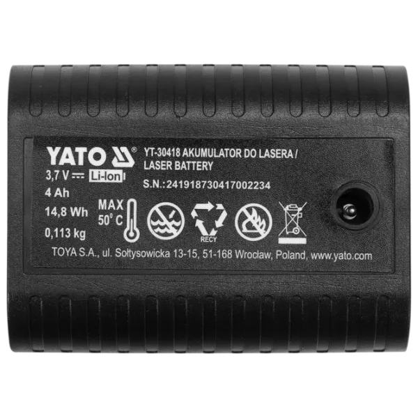 Аккумулятор для инструментов Yato YT30418 Li-Ion / 4 Ач / 3.7 В photo 2