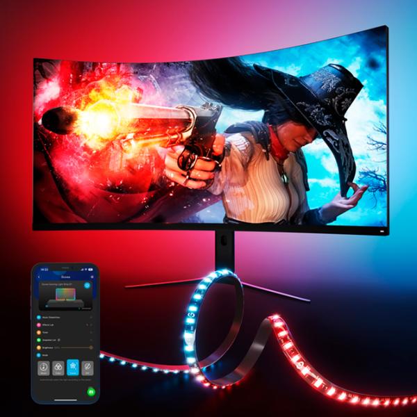 Bandă Led Govee Gaming Light Strip G1 Black photo 9