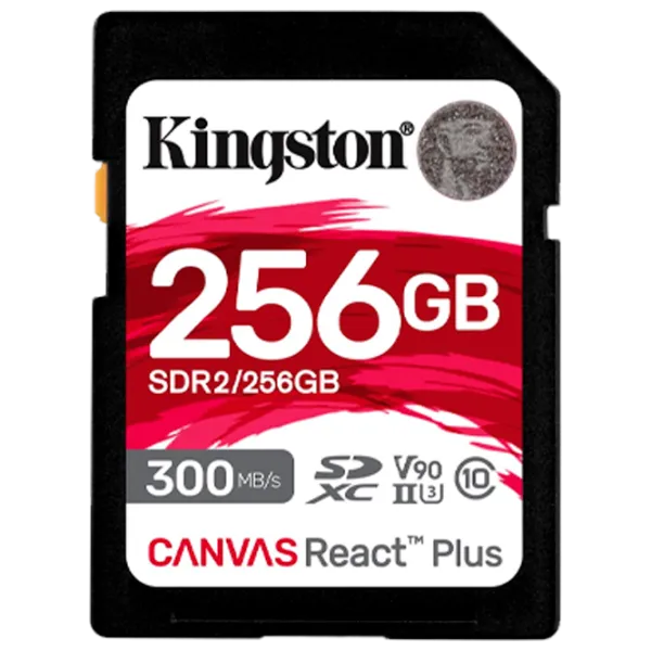 Карта памяти Kingston Canvas React Plus 256 ГБ SD / UHS-II photo 1
