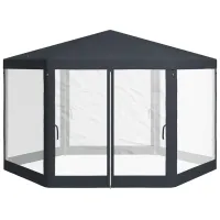 Pavilion de gradină Outsunny 84C-044 Hexagonală / Poliester