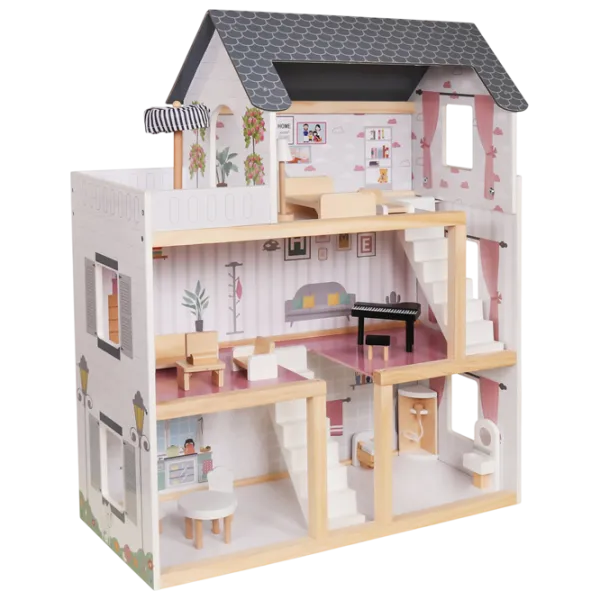 Căsuță pentru păpuși FunFit Doll House LED 3894 căsuță / 3+ photo 1