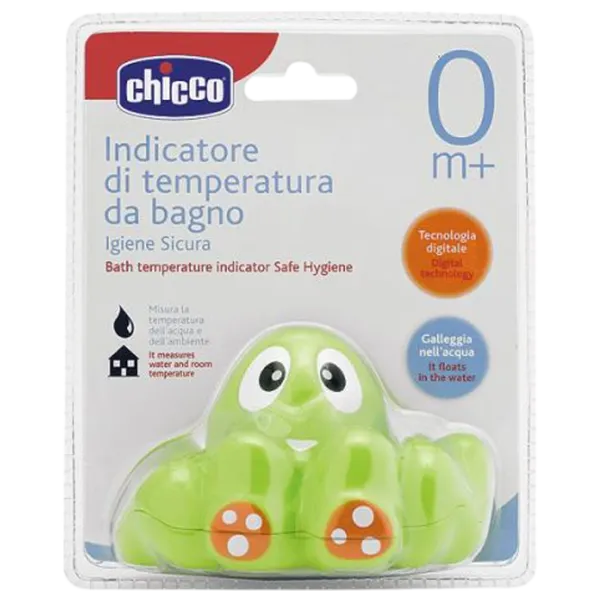 Termometru pentru copii Chicco Octopus Temperatura apei, camerei / Green photo 2