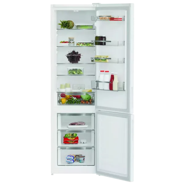 Frigider Indesit INKS 1401 W4E cu congelator jos 386 l / 203 cm / White photo 4