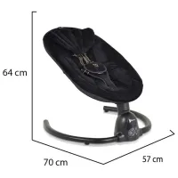Leagăn pentru bebeluși Moni Clarissa () 9 kg/ Black photo 9