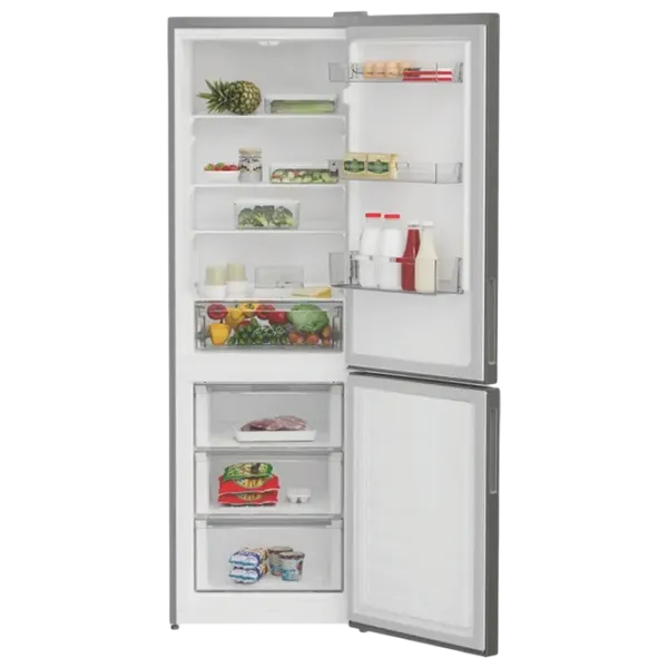 Frigider Indesit INKS 1361 S4E cu congelator jos 343 l / 185.2 cm / Silver photo 4