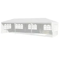 Cадовый павильон Costway OP3935WH Прямоугольная / Полиэтилен