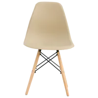Scaun de bucătărie Sunrise C-01 Plastic/ Beige Beech Wood