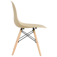 Scaun de bucătărie Sunrise C-01 Plastic/ Beige Beech Wood photo 2