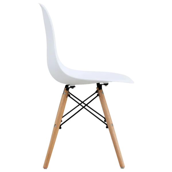 Scaun de bucătărie Sunrise C-01 Plastic/ White Beech Wood photo 2