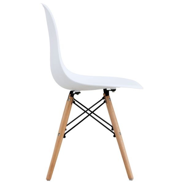 Scaun de bucătărie Sunrise C-01 Plastic/ White Beech Wood photo 2