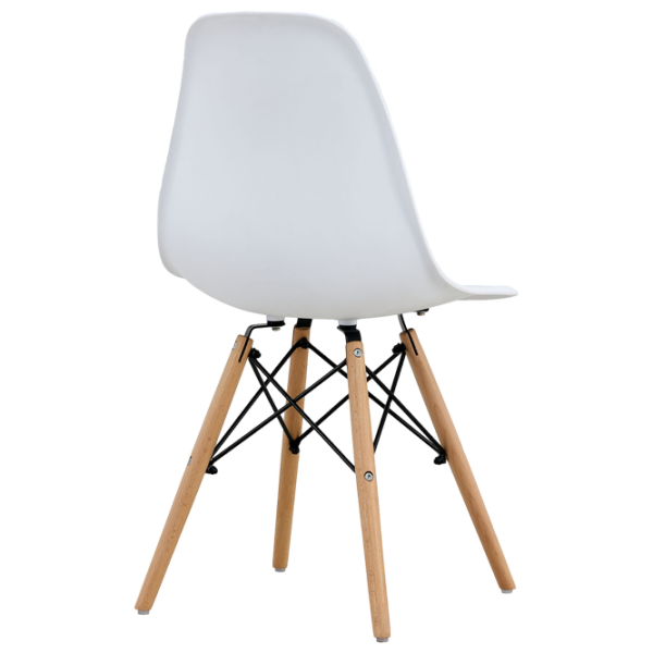 Scaun de bucătărie Sunrise C-01 Plastic/ White Beech Wood photo 3