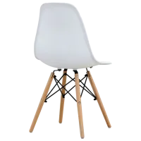 Scaun de bucătărie Sunrise C-01 Plastic/ White Beech Wood photo 3