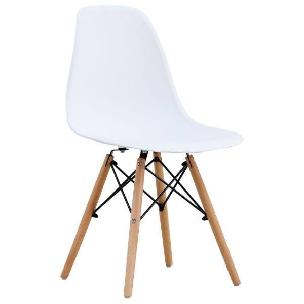 Scaun de bucătărie Sunrise C-01 Plastic/ White Beech Wood photo 5