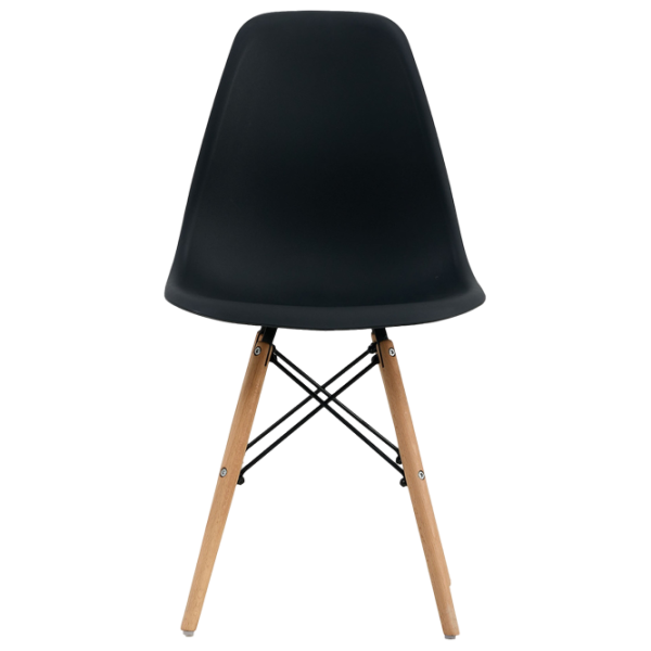 Scaun de bucătărie Sunrise C-01 Plastic/ Black Beech Wood photo 1