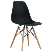 Scaun de bucătărie Sunrise C-01 Plastic/ Black Beech Wood photo 2