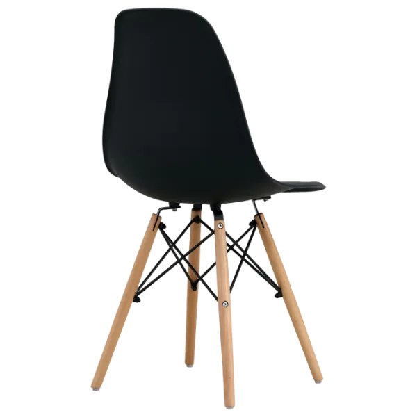 Scaun de bucătărie Sunrise C-01 Plastic/ Black Beech Wood photo 3