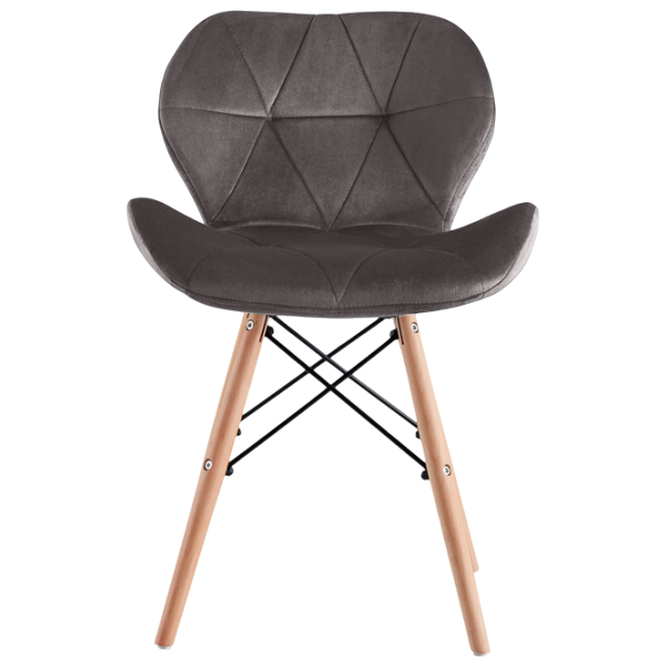 Scaun de bucătărie Sunrise C-22 Velur/ Gray Beech Wood photo 1