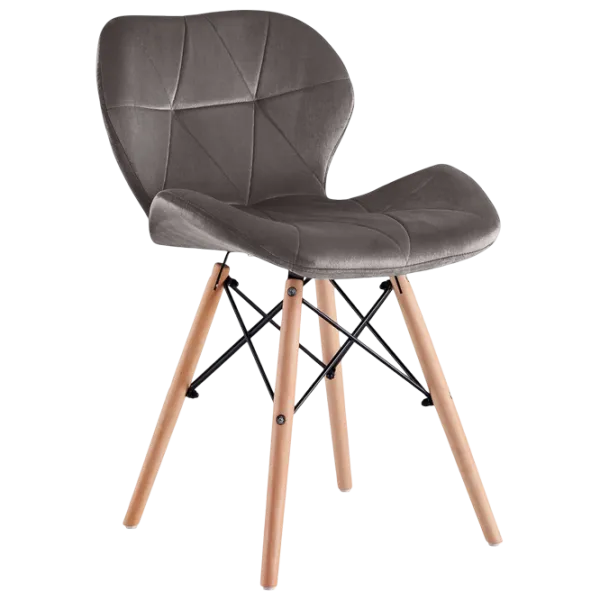 Scaun de bucătărie Sunrise C-22 Velur/ Gray Beech Wood photo 2