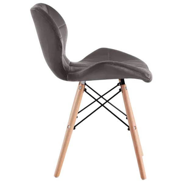 Scaun de bucătărie Sunrise C-22 Velur/ Gray Beech Wood photo 3