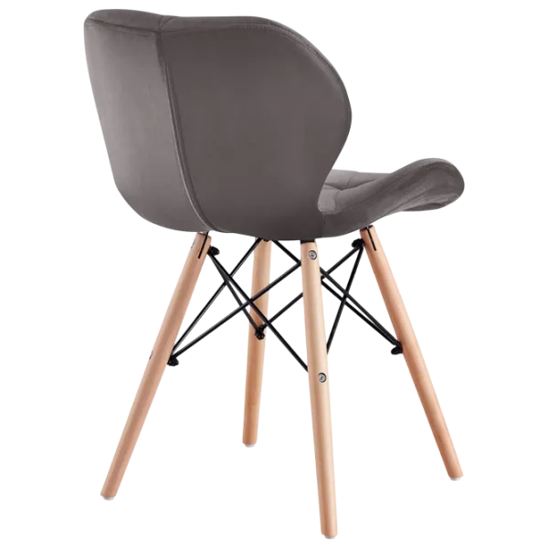 Scaun de bucătărie Sunrise C-22 Velur/ Gray Beech Wood photo 4