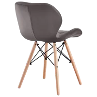Scaun de bucătărie Sunrise C-22 Velur/ Gray Beech Wood photo 4