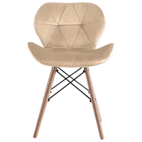 Кухонный стул Sunrise C-22 Велюр/ Бежевый Beech Wood