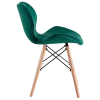 Scaun de bucătărie Sunrise C-22 Velur/ Green Beech Wood photo 2