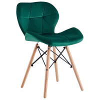 Scaun de bucătărie Sunrise C-22 Velur/ Green Beech Wood photo 5