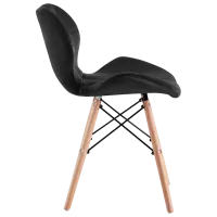 Scaun de bucătărie Sunrise C-22 Velur/ Black Beech Wood photo 2