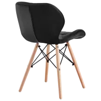 Scaun de bucătărie Sunrise C-22 Velur/ Black Beech Wood photo 3