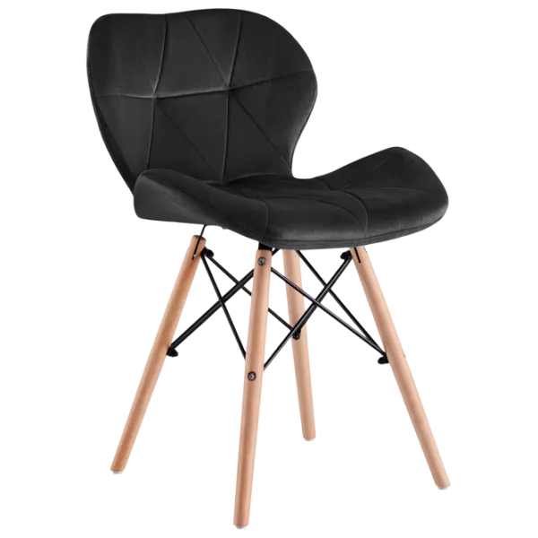 Кухонный стул Sunrise C-22 Велюр/ Черный Beech Wood photo 5