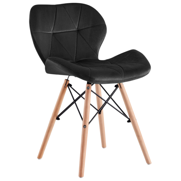 Кухонный стул Sunrise C-22 Велюр/ Черный Beech Wood photo 5