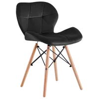 Scaun de bucătărie Sunrise C-22 Velur/ Black Beech Wood photo 5