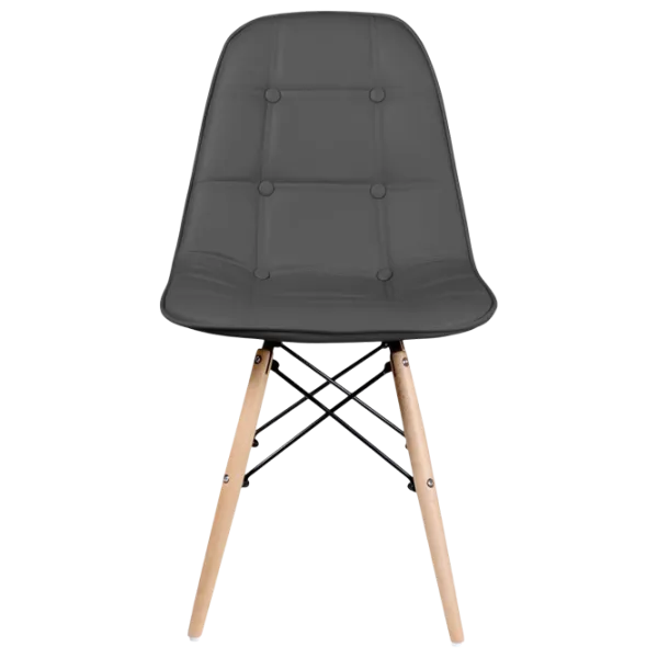 Scaun de bucătărie Sunrise C-24 PU Piele artificială/ Gray Beech Wood photo 1